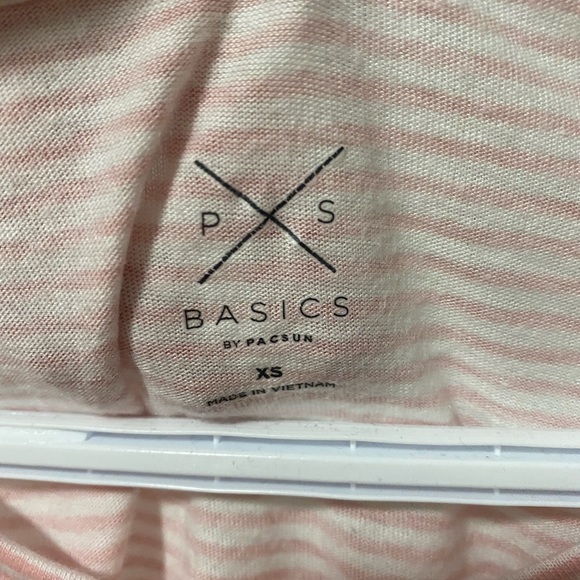 pac sun pink stripped t shirt - Picture 2 of 2